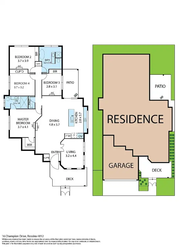 Floorplan of Homely house listing, 16 Champion Drive, Rosslea QLD 4812