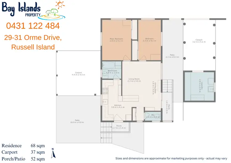Floorplan of Homely house listing, 29-31 Orme Drive, Russell Island QLD 4184