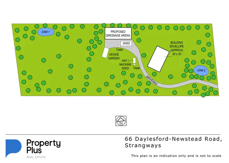 Floorplan of Homely land listing, 66 Daylesford-Newstead Road, Strangways VIC 3461