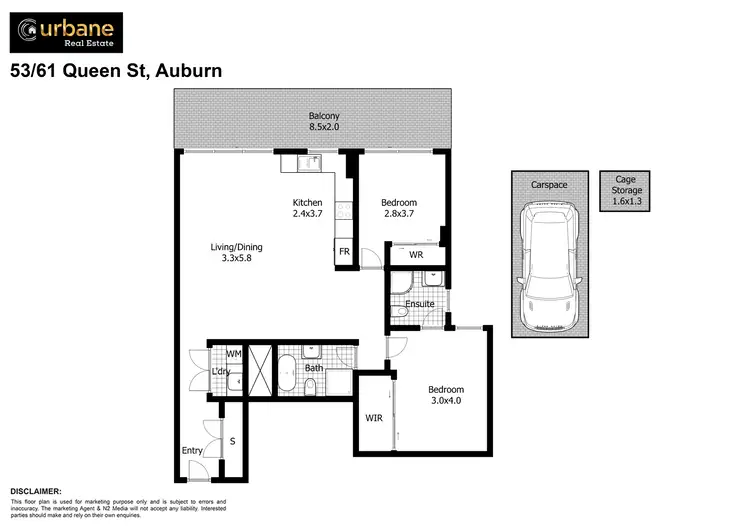 Floorplan of Homely apartment listing, 41/61 Queen Street, Auburn NSW 2144