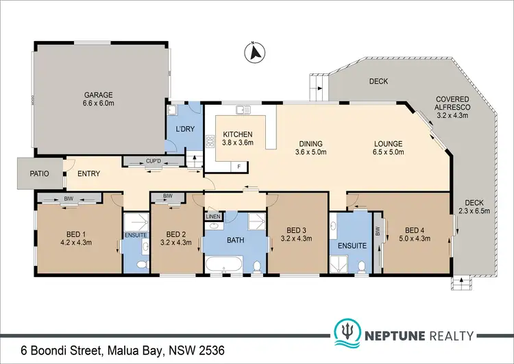 Floorplan of Homely house listing, 6 Boondi Street, Malua Bay NSW 2536