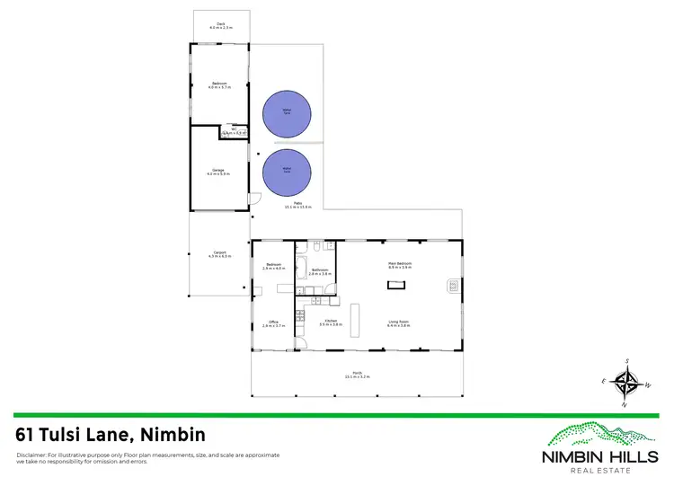 Floorplan of Homely house listing, 61 Tulsi Lane, Nimbin NSW 2480