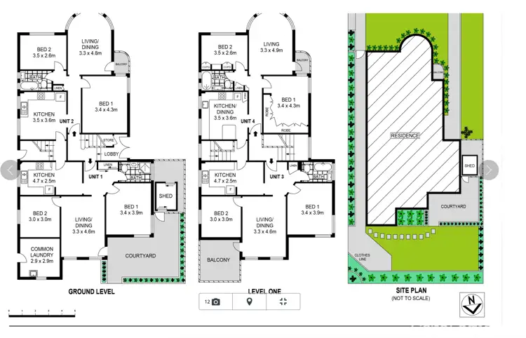 Floorplan of Homely block of units listing, 8 Palmerston Avenue, Bronte NSW 2024