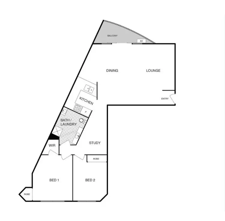 Floorplan of Homely apartment listing, 26/2 Ranken Place, Belconnen ACT 2617