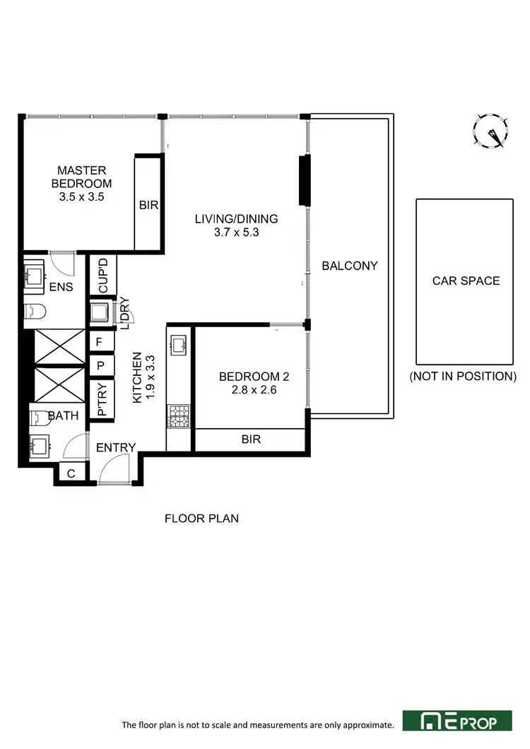 Floorplan of Homely apartment listing, 1002/1 Porter Street, Hawthorn East VIC 3123