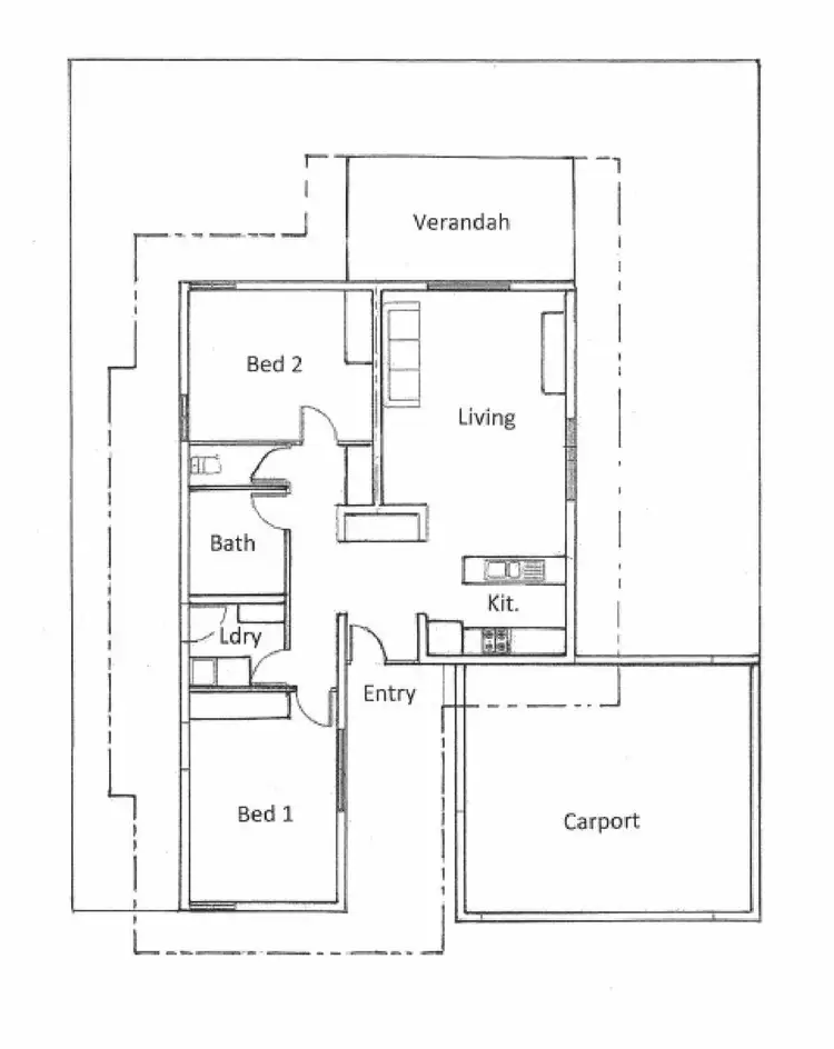 Floorplan of Homely unit listing, 10/121 Flynn Circuit, Bellamack NT 832