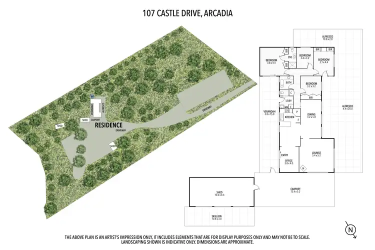 Floorplan of Homely rural property listing, 107 Castle Drive, Arcadia VIC 3631