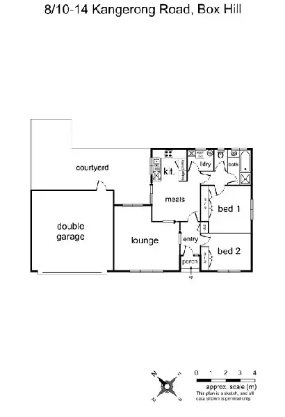 Floorplan of Homely unit listing, 8/10 Kangerong Road, Box Hill VIC 3128