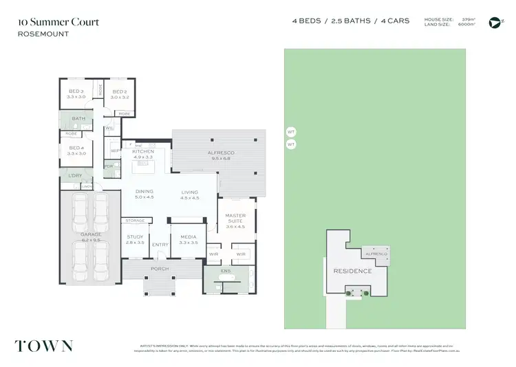 Floorplan of Homely house listing, 10 Summer Court, Rosemount QLD 4560