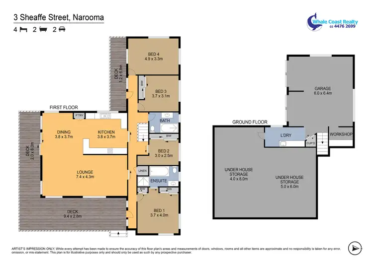 Floorplan of Homely house listing, 3 Sheaffe Street, Narooma NSW 2546