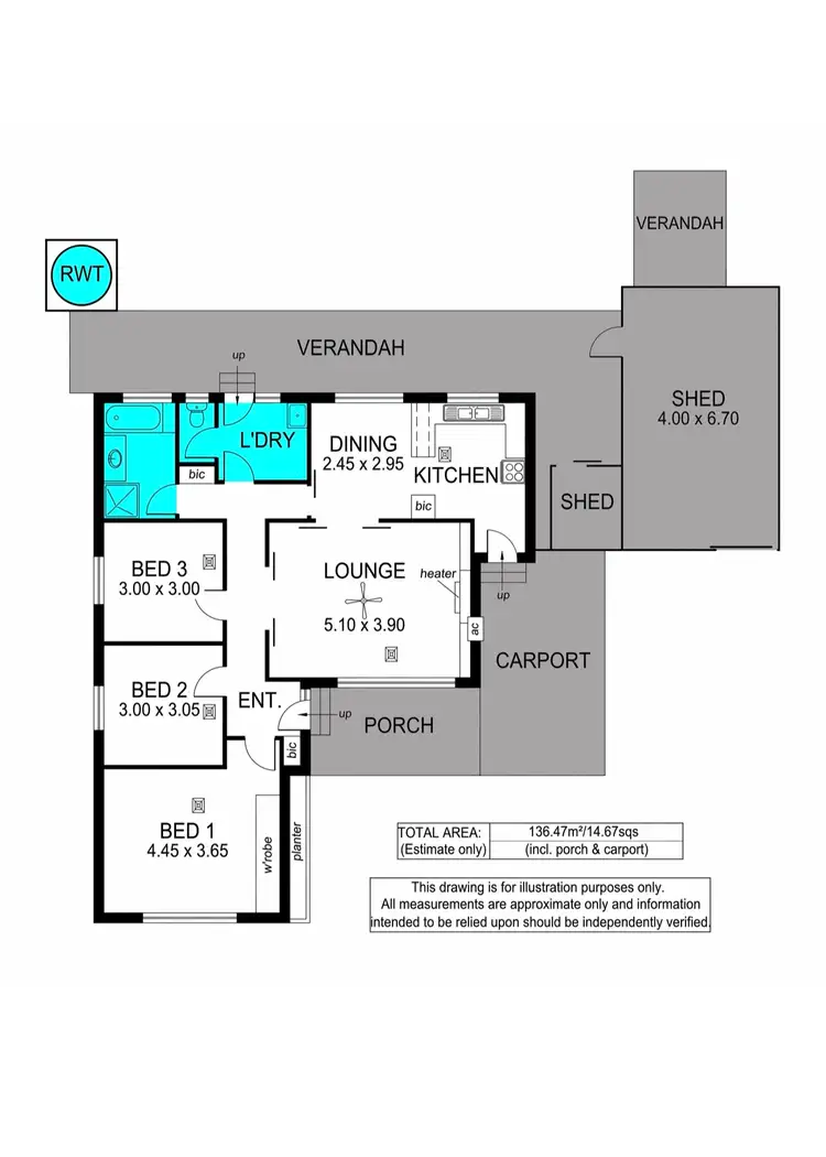 Floorplan of Homely house listing, 26 Acre Avenue, Morphett Vale SA 5162