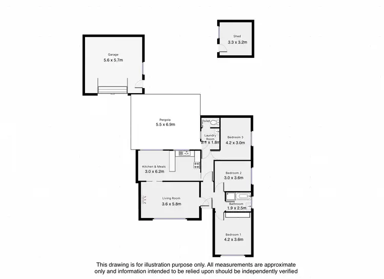 Floorplan of Homely house listing, 2 LINK STREET, Mount Gambier SA 5290