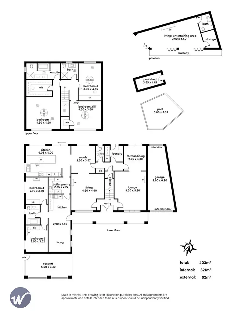 Floorplan of Homely house listing, 13 Jikara Drive, Glen Osmond SA 5064
