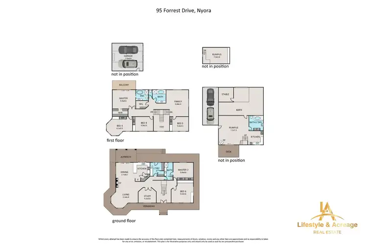 Floorplan of Homely rural property listing, 95 Forrest Drive, Nyora VIC 3987