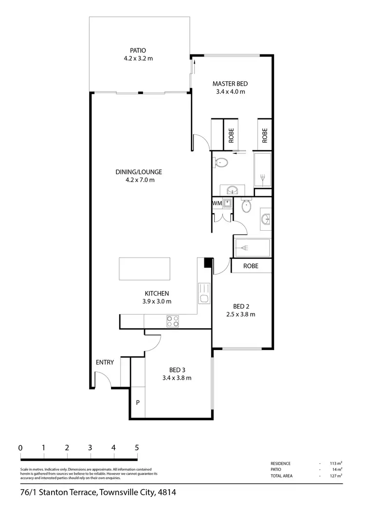 Floorplan of Homely apartment listing, 76/1 Stanton Terrace, North Ward QLD 4810