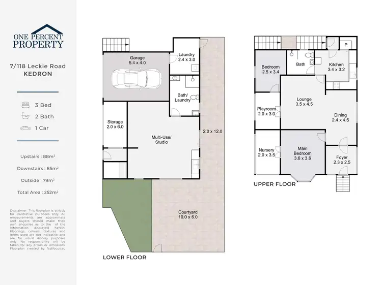 Floorplan of Homely townhouse listing, 7/118 Leckie Road, Kedron QLD 4031