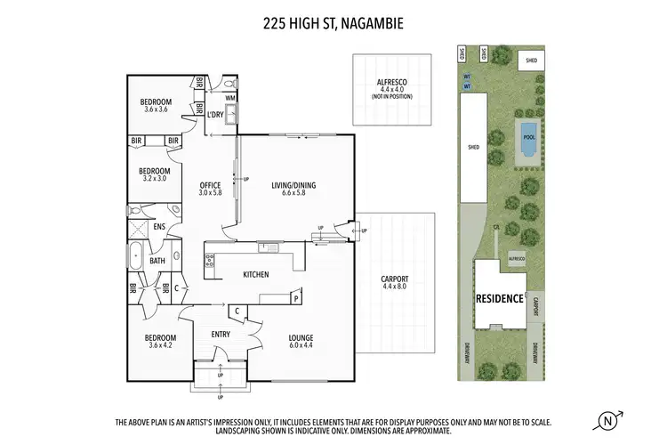 Floorplan of Homely house listing, 225 HIGH STREET, Nagambie VIC 3608
