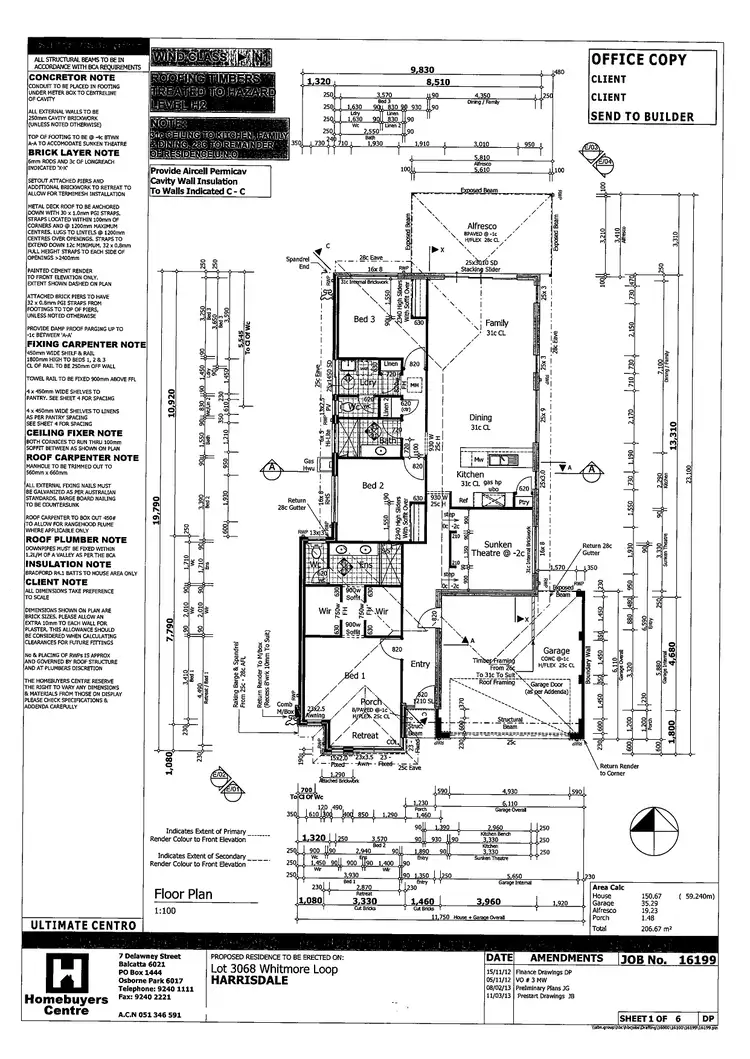 Floorplan of Homely house listing, 48 Whitmore Loop, Harrisdale WA 6112