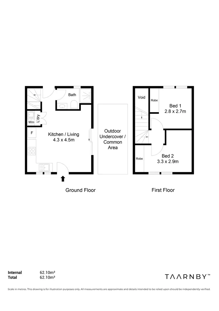 Floorplan of Homely townhouse listing, 3/2A Selway Street, Oaklands Park SA 5046