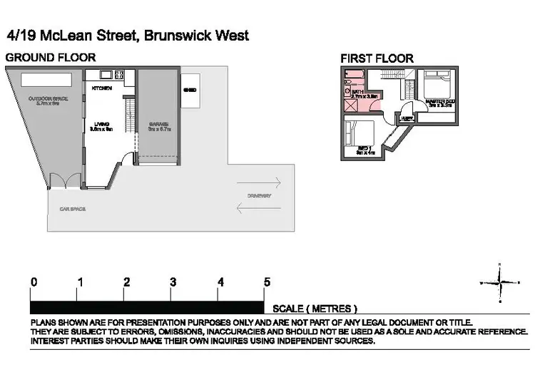 Floorplan of Homely townhouse listing, 4/19 McLean Street, Brunswick West VIC 3055