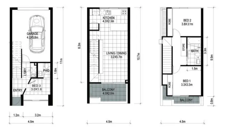 Floorplan of Homely townhouse listing, Address available on request