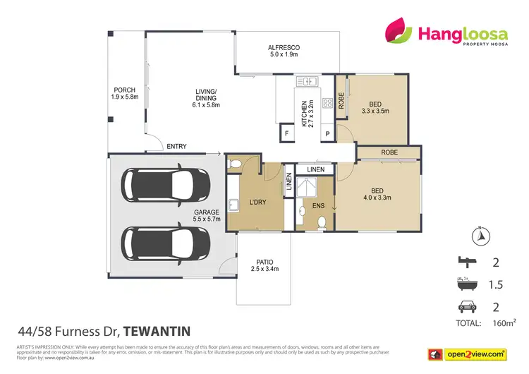 Floorplan of Homely house listing, 44/58 Furness Drive, Tewantin QLD 4565