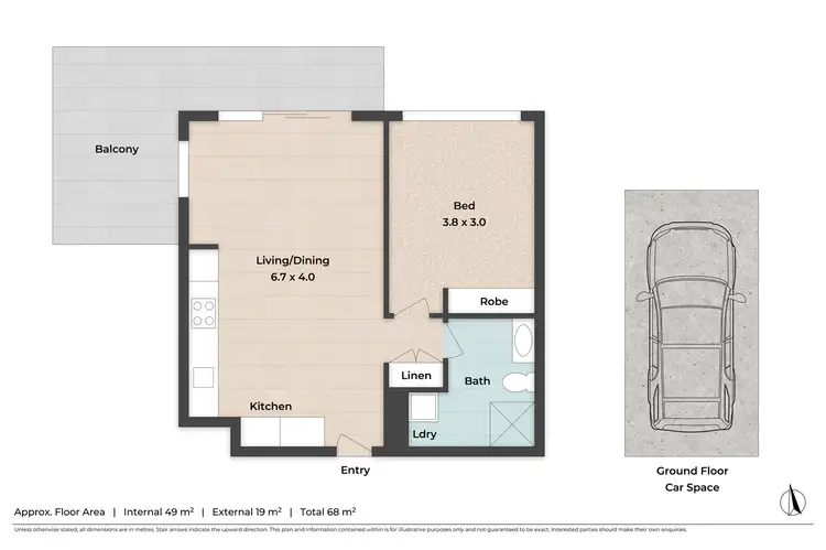 Floorplan of Homely apartment listing, 705/428 Hamilton Road, Chermside QLD 4032