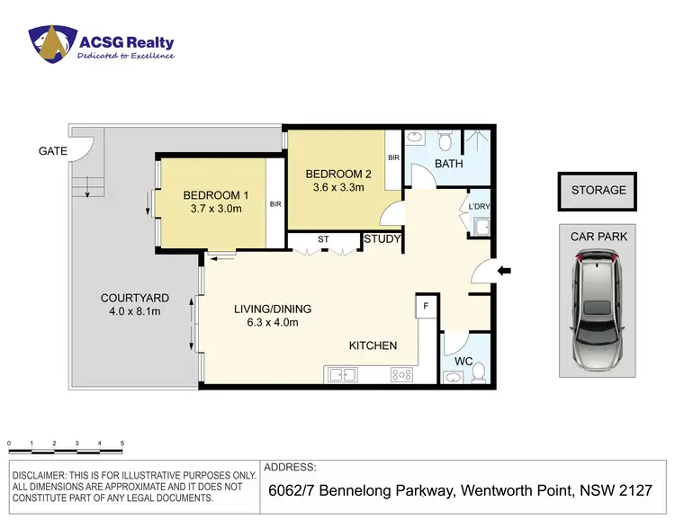Floorplan of Homely apartment listing, 6062/7 Bennelong Parkway, Wentworth Point NSW 2127