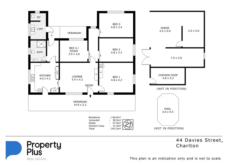 Floorplan of Homely house listing, 44 Davies Street, Charlton VIC 3525