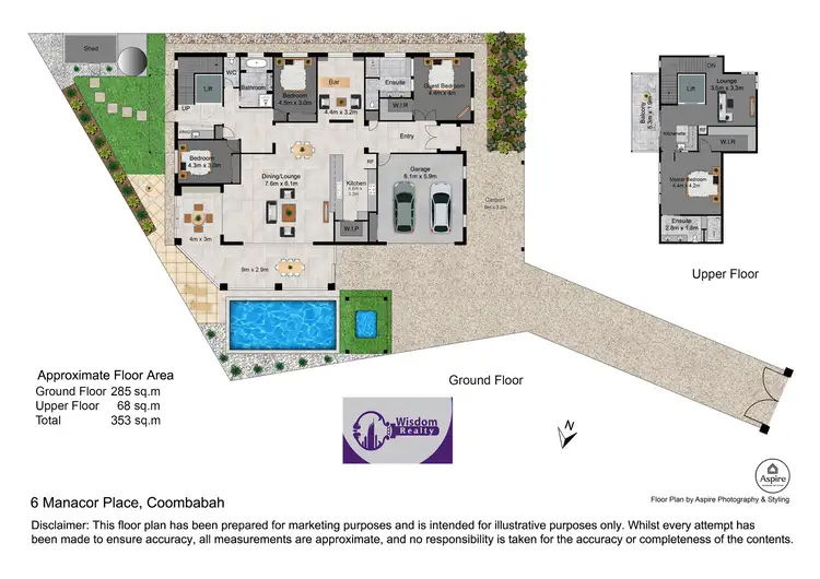Floorplan of Homely house listing, 6 Manacor Place, Coombabah QLD 4216