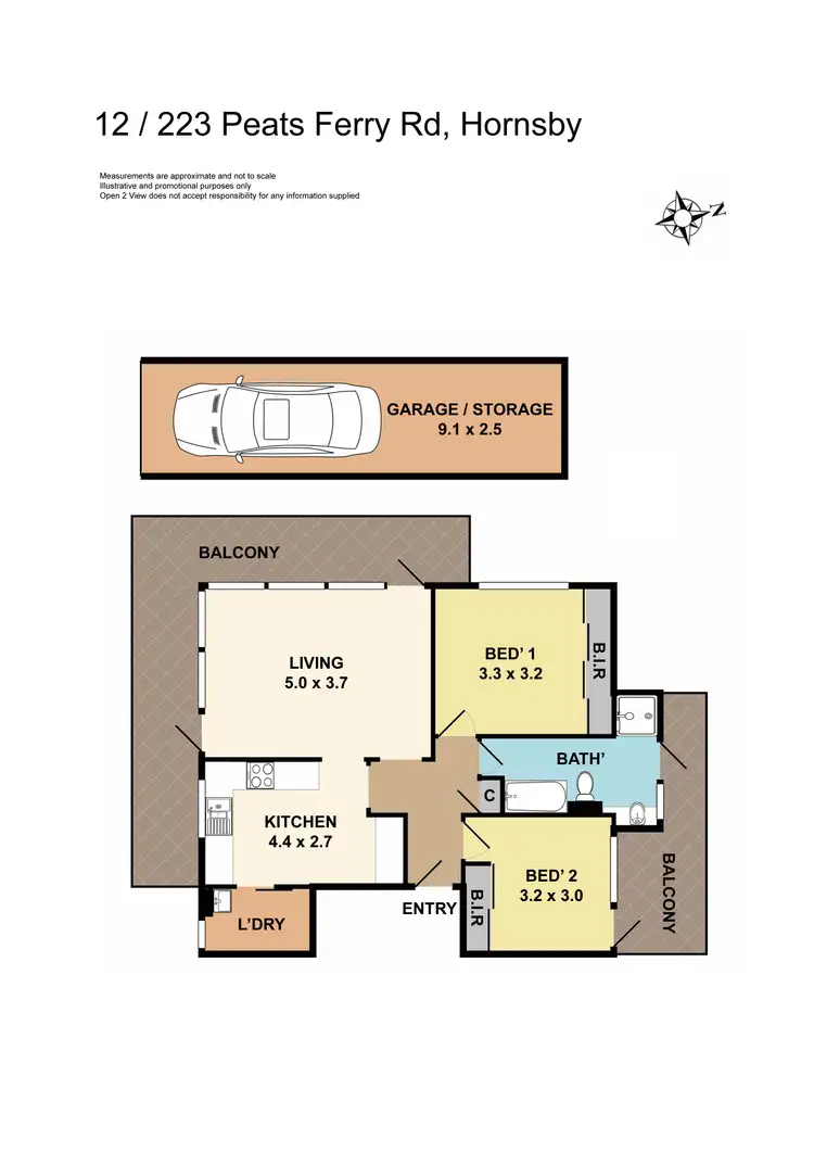 Floorplan of Homely apartment listing, 12/223 Peats Ferry Road, Hornsby NSW 2077