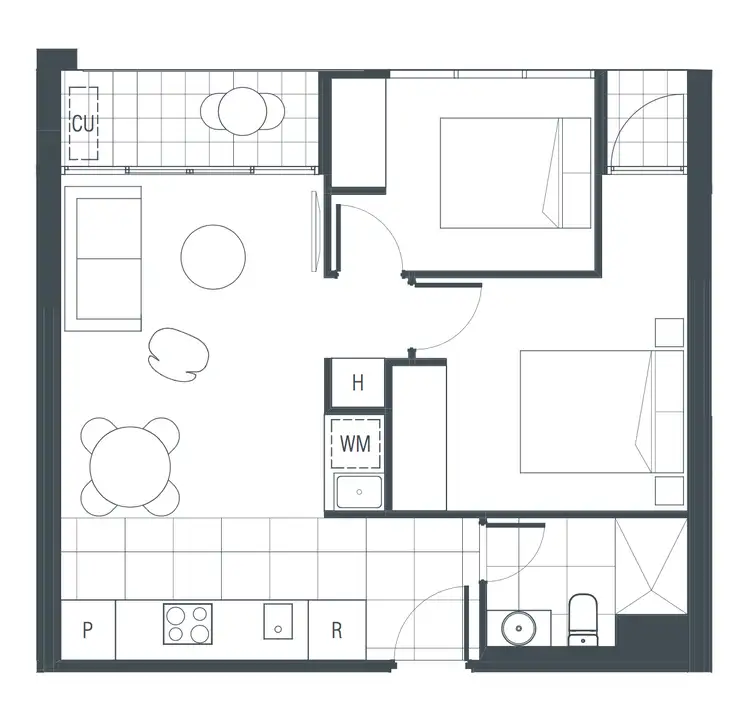 Floorplan of Homely apartment listing, 528/555 St Kilda Rd, Melbourne VIC 3004