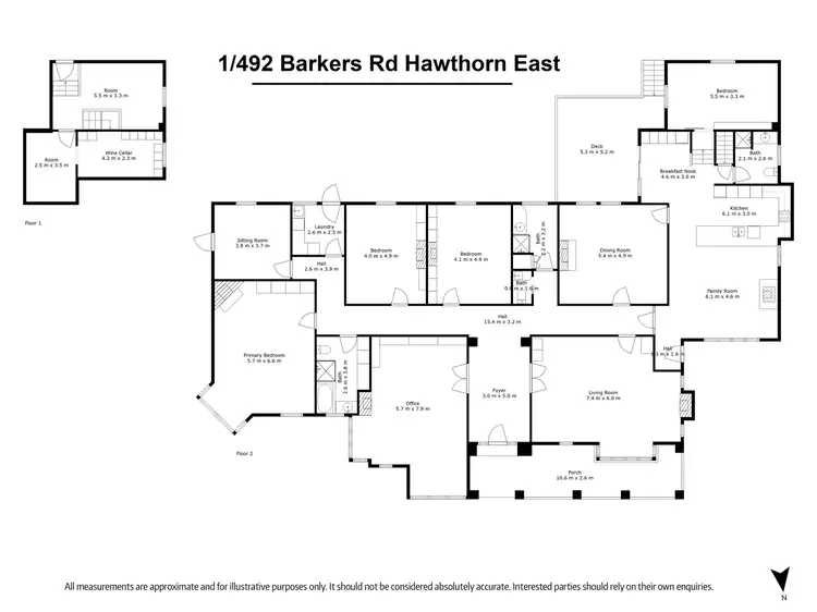 Floorplan of Homely house listing, 492 Barkers Road, Hawthorn East VIC 3123
