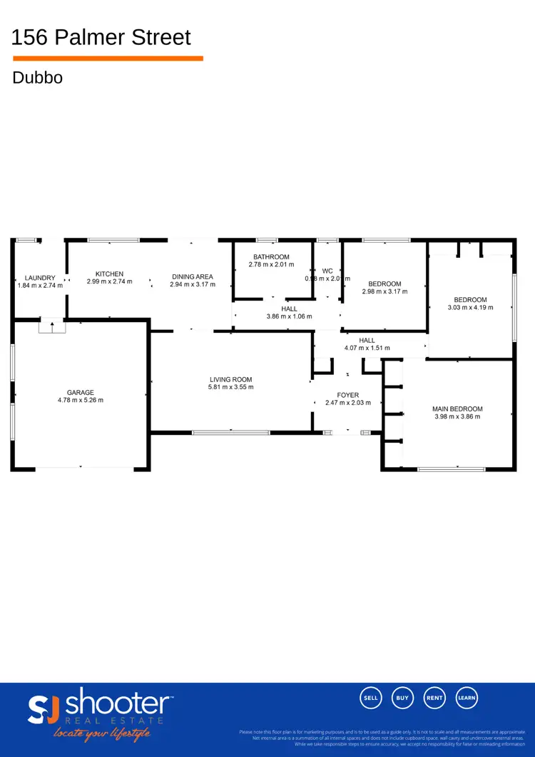 Floorplan of Homely house listing, 156 Palmer Street, Dubbo NSW 2830