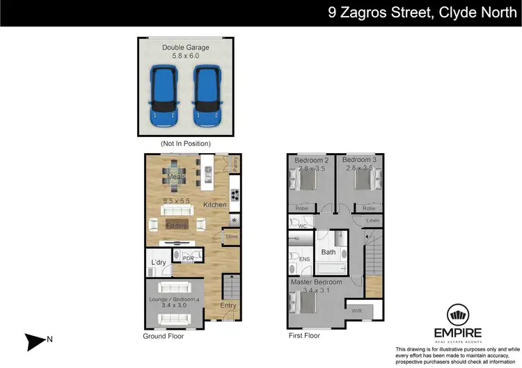 Floorplan of Homely house listing, 9 Zagros Street, Clyde North VIC 3978