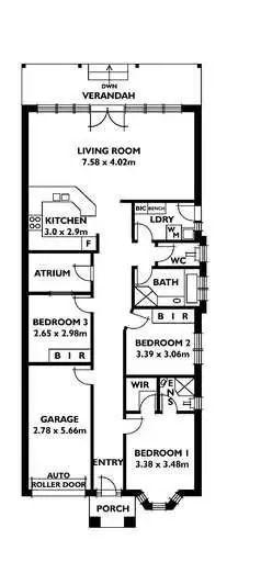 Floorplan of Homely house listing, 2A Pateela Street, Enfield SA 5085