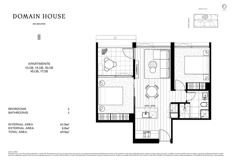 Floorplan of Homely apartment listing, 1408/41 Bank Street, South Melbourne VIC 3205
