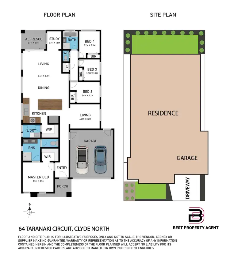 Floorplan of Homely house listing, 64 Taranaki Circuit, Clyde North VIC 3978