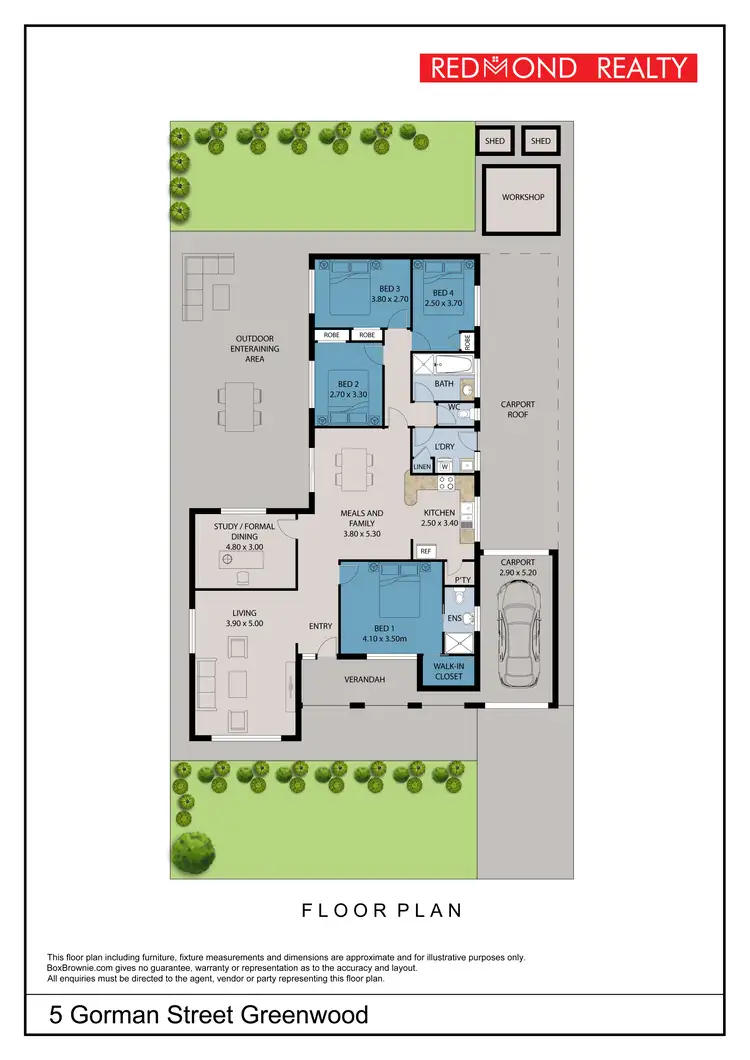 Floorplan of Homely house listing, 5 Gorman Street, Greenwood WA 6024