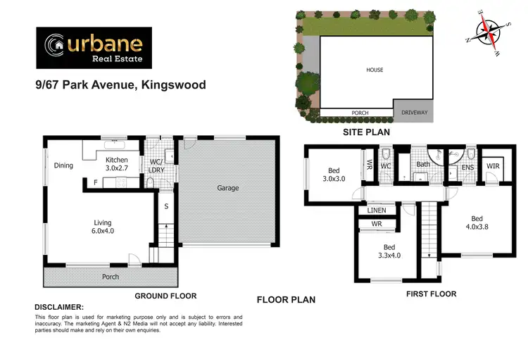 Floorplan of Homely townhouse listing, 9/67 Park Avenue, Kingswood NSW 2747
