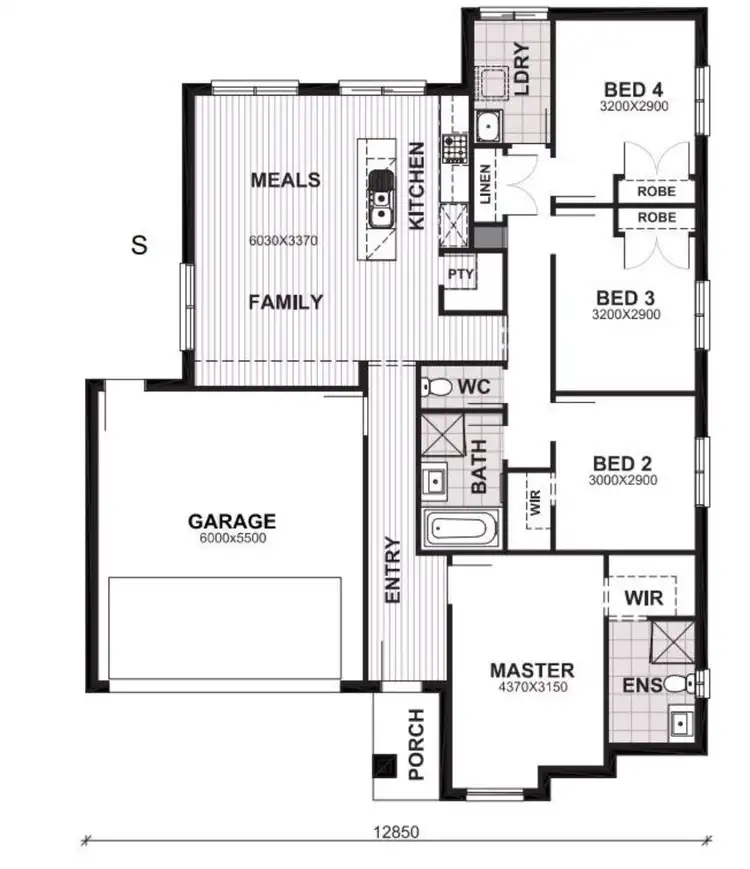 Floorplan of Homely house listing, 8 Hanson Street, Thornhill Park VIC 3335