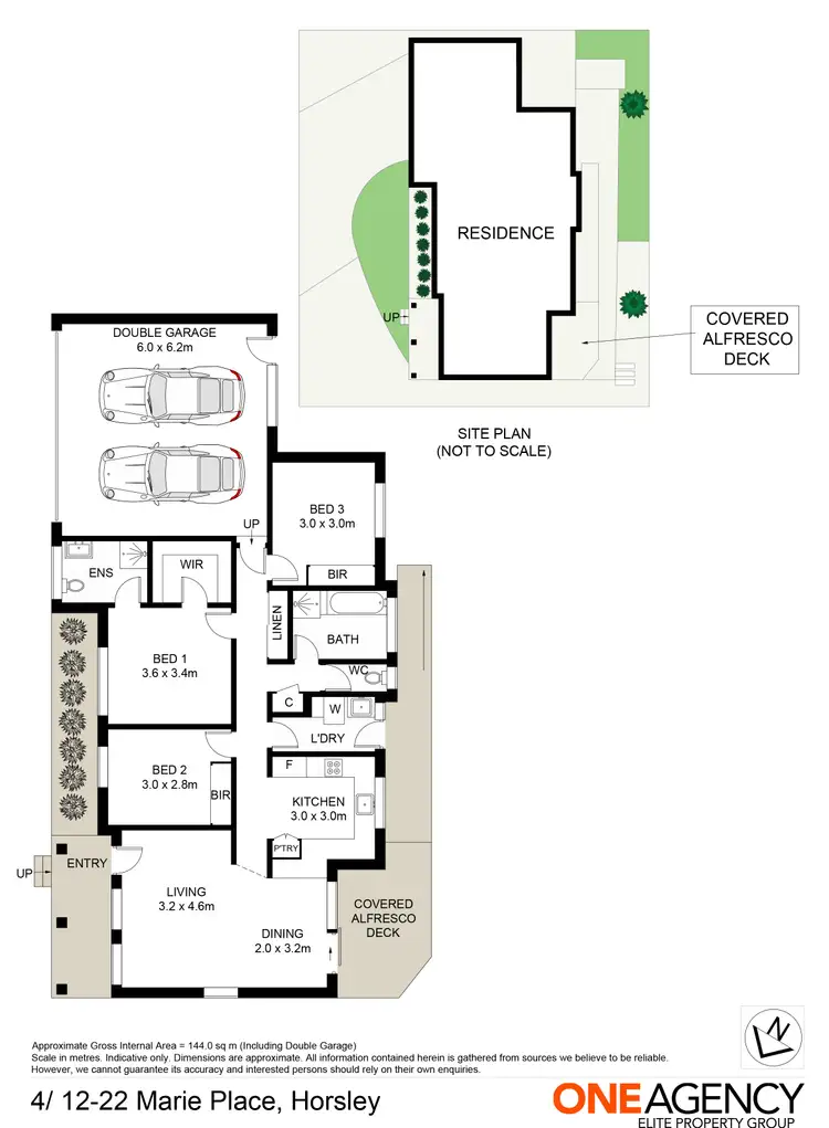 Floorplan of Homely villa listing, 4 / 12-22 Marie Place, Horsley NSW 2530