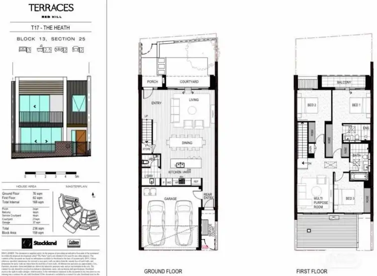 Floorplan of Homely townhouse listing, La Perouse Street, Red Hill ACT 2603