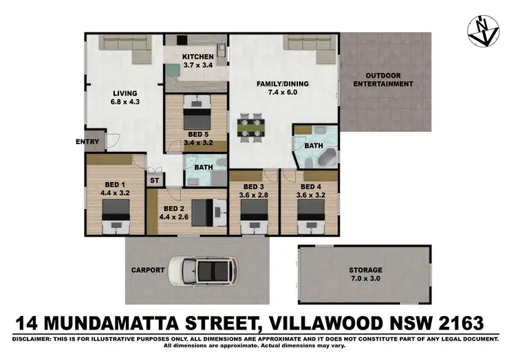 Floorplan of Homely house listing, 14 Mundamatta Street, Villawood NSW 2163