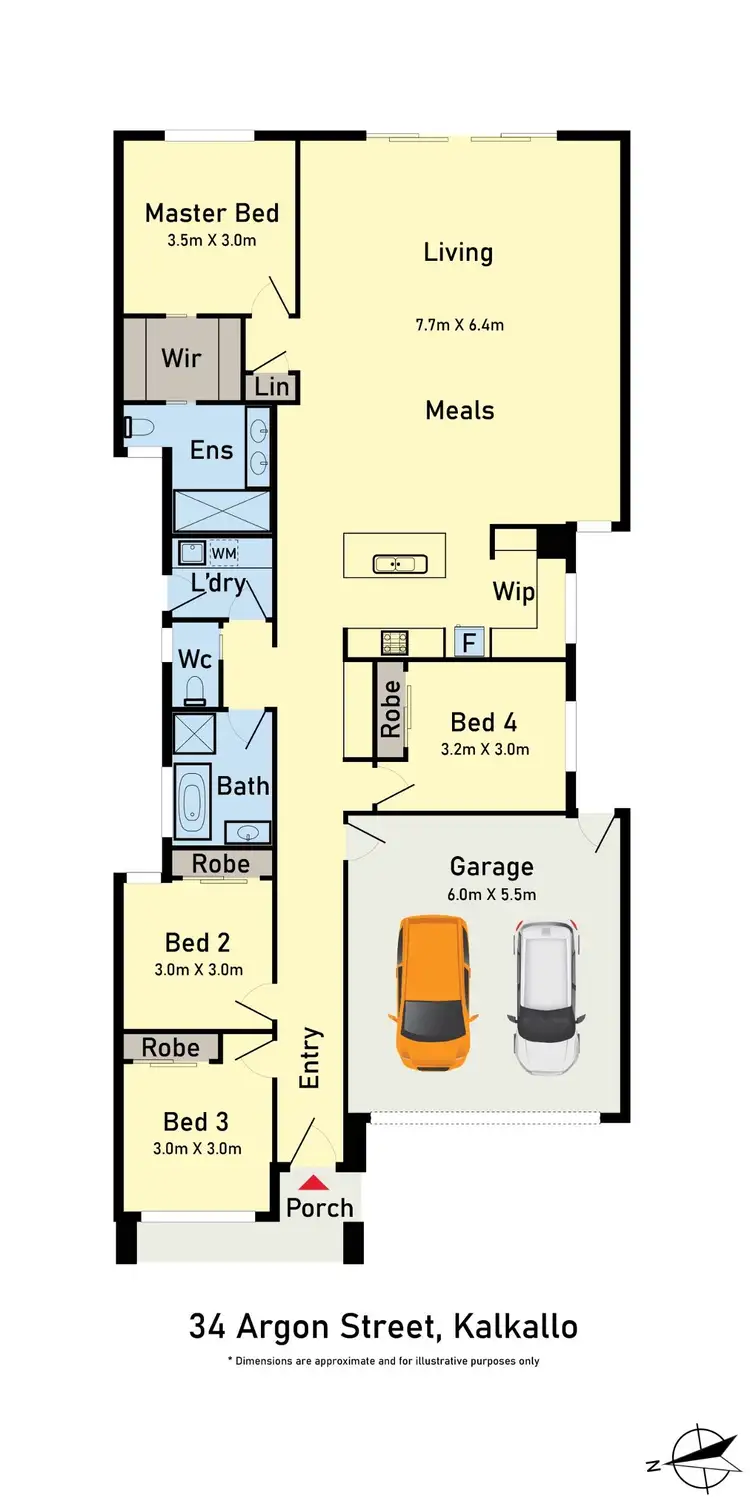 Floorplan of Homely house listing, 34 Argon Street, Kalkallo VIC 3064