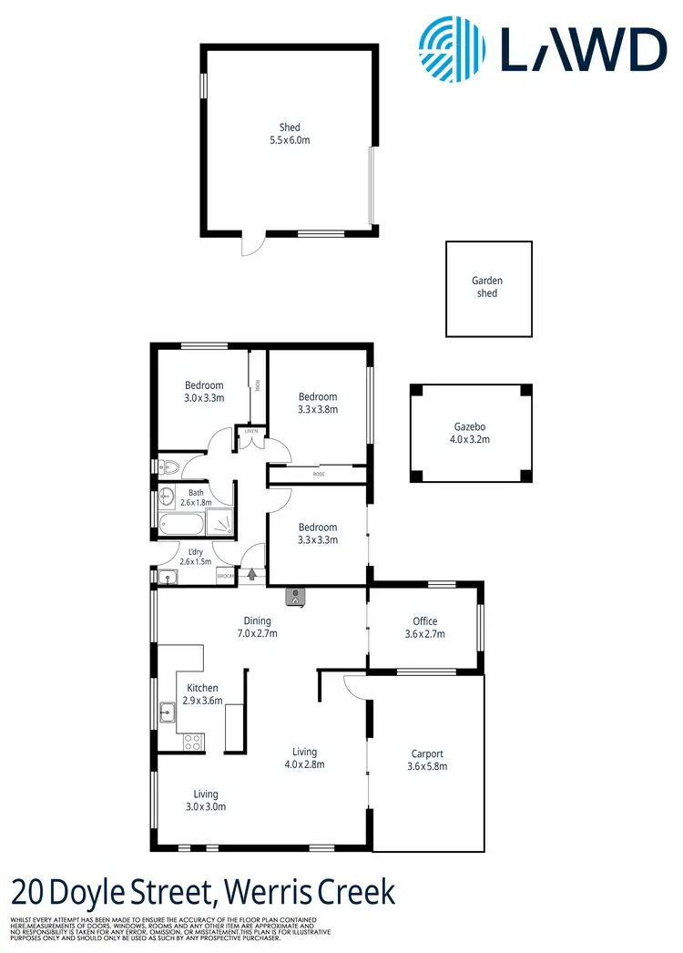 Floorplan of Homely house listing, 20 Doyle Street, Werris Creek NSW 2341