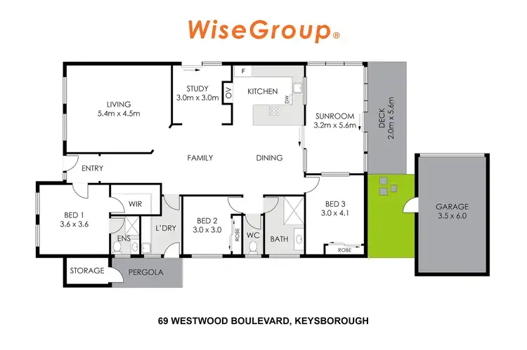 Floorplan of Homely unit listing, 1/3 Ellenvale Drive, Narre Warren VIC 3805