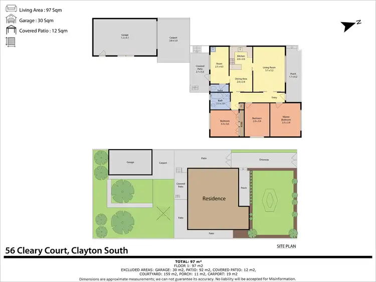 Floorplan of Homely house listing, 56 Cleary Court, Clayton South VIC 3169