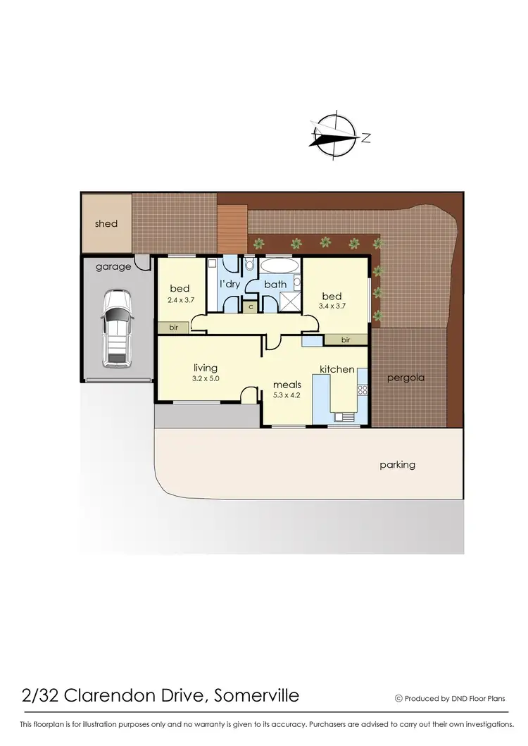 Floorplan of Homely unit listing, 2/32 Clarendon Drive, Somerville VIC 3912