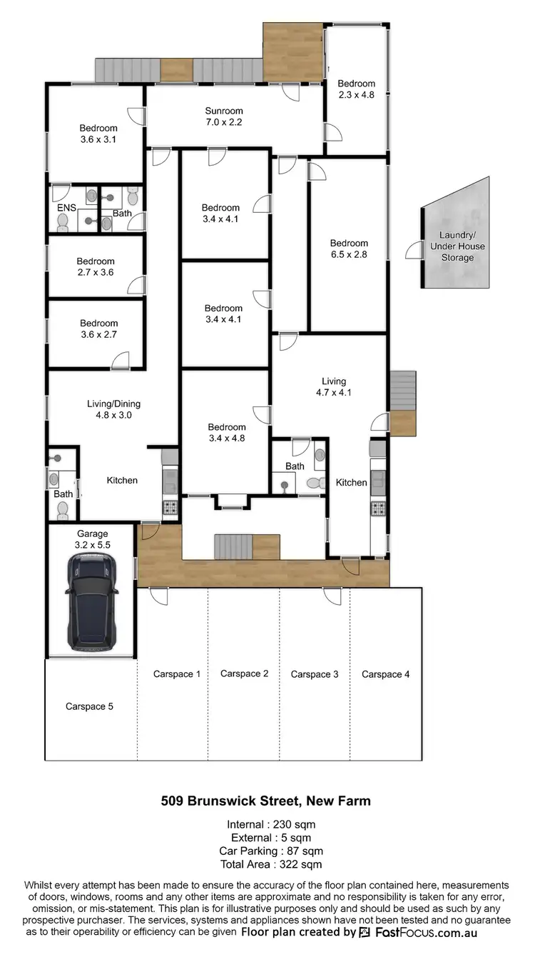 Floorplan of Homely house listing, 509 Brunswick Street, Fortitude Valley QLD 4006